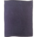 Echarpe en soie 43x160, mousseline de soie unie – Bleu Marine