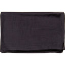 Echarpe en soie 67x180, mousseline de soie unie – Noir