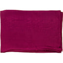 Echarpe en soie 67x180, mousseline de soie unie – Prune