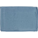 Echarpe en soie 67x180, mousseline de soie unie – Bleu