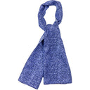 Echarpe en soie 33x140, mini fauve – Bleu Marine