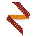 Bandeau de soie 6x86, Gros Pois et mini Pois – Bordeaux