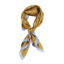 Carré de soie 49, Pois – Beige Ciel