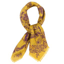 Carré en laine et soie 70 Jeunesse citadine – Jaune