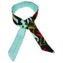 Lien en soie Faune et Flore et mini Pois – Vert