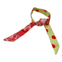 Lien en soie Quotidien Gros Pois – Rouge