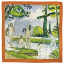 Carré de soie 67, Cézanne Baigneuse – Orange