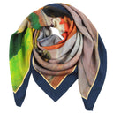 Carré en laine et soie 120 Gauguin La sieste – Bleu Marine