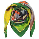 Carré en laine et soie 120 Gauguin La sieste – Vert