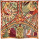 Carré de soie 120, Tarot de Marseille – Kaki