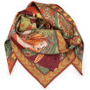 Carré de soie 120, Tarot de Marseille – Kaki