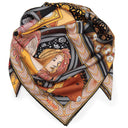 Carré de soie 120, Tarot de Marseille – Noir