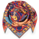 Carré de soie 120, Tarot de Marseille – Bleu