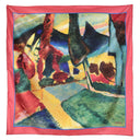 Carré de soie 90, Kandinsky, Paysage – Fraise
