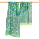 Echarpe en lin et coton 51x180 Nuée – Vert