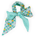 Bandeau de soie 6x86, Hexa/Mini Pois – Vert