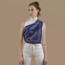 Carré de soie 67, Zodiaque – Bleu