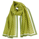 Echarpe en coton et soie 67x180 Berlingots – Vert