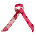 Lien en soie rétro pois – Rose
