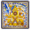 Carré de soie 90, Les lumières de Lyon – Bleu