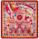 Carré de soie 90, Les lumières de Lyon – Rouge