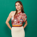 Carré de soie 90, Les lumières de Lyon – Rouge