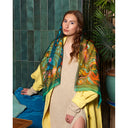 Echarpe en soie 43x140, mousseline de soie Oaxaca – Vert