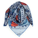 Carré de soie 90, Lyon Grand Hôtel Dieu de l’Artiste Emilie Ettori – Bleu