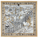 Carré de soie 67, Lyon Saint Vincent de l’Artiste Emilie Ettori – Beige