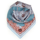 Carré de soie 67, pongé de soie Lyon Presqu’île de l’Artiste Emilie Ettori – Bleu Ciel