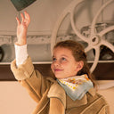 Carré en coton et soie 67 le petit Prince Rêverie – Bleu pale