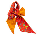 Bandeau de soie 6x86, Viva Mini Pois – Orange