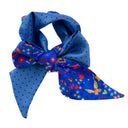 Bandeau de soie 6x86, Viva Mini Pois – Bleu