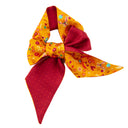 Bandeau de soie 6x86, Viva Mini Pois – Jaune