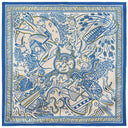 Carré de soie 67, Les Déesses de l’Olympe – Bleu