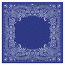 Carré en coton et soie 67 Bandana – Bleu