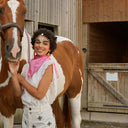 Carré en coton et soie 67 Bandana – Rose