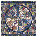 Carré de soie 90, Les frères Lumières – Bleu