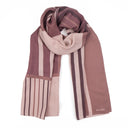 Echarpe en laine et soie 46x180 Linéaire – Rose