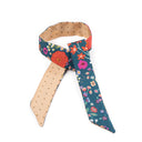 Lien en soie Fleurettes Mini Pois de l’artiste Victoria Ball – Vert