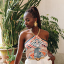 Carré de soie 67, Cléopatre– Bleu