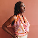 Carré de soie 90, Joséphine Baker – Orange