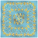 Carré de soie 67, Violette – Bleu