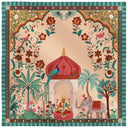 Carré de soie 67, Jaipur - Turquoise