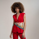 Carré de soie 67, Jaipur - Turquoise