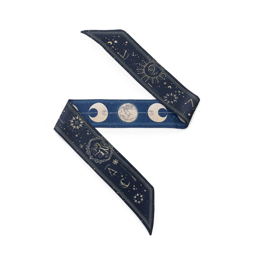 Bandeau de soie 6x86, The Dueling club – Bleu marine - Boutique en ligne SHOP MALFROY