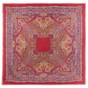 Carré en laine et soie 120 Cachemire Paisley – Rouge