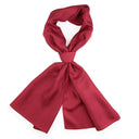 Echarpe en soie 33x140, mini Pois – Rouge
