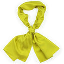 Echarpe en soie 33x140, mini Pois – Vert Anis