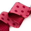 Bandeau de soie 6x86, Gros Pois et mini Pois – Rose